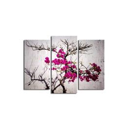 Wallity Cuadro Decorativo de Lienzo de Ante Multicolor (3 Piezas)
